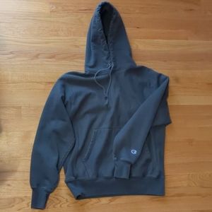 Gray Champion Reverse Weave Hoodie Sweatshirt